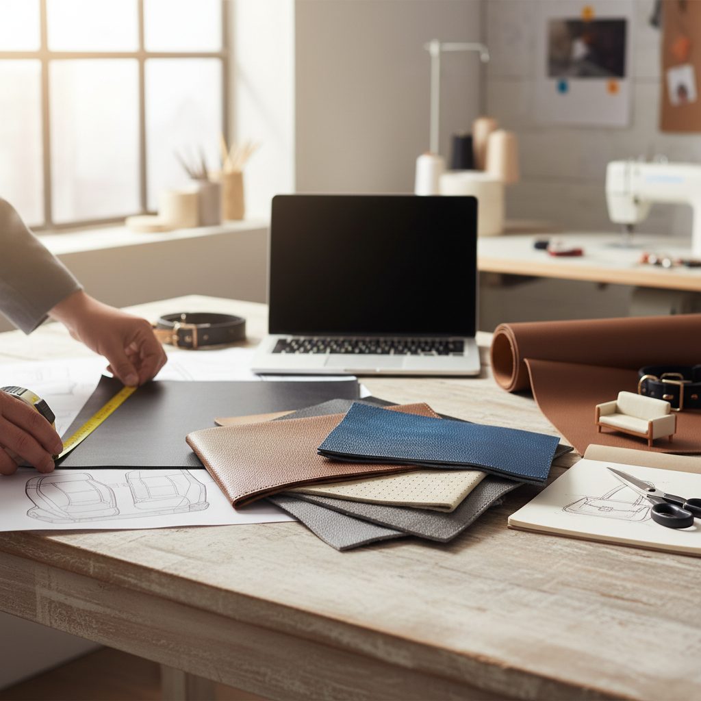 Realistische foto passend bij Comment choisir son cuir skai selon lusage prévu ? voor website SEO-t